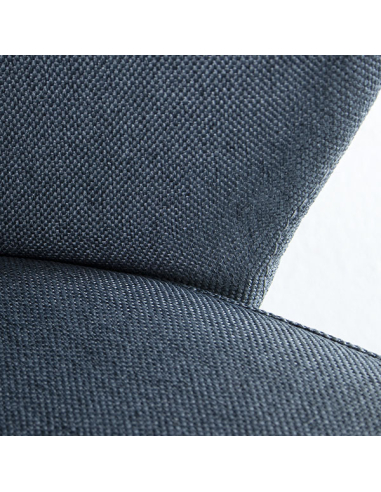 Set 4 sillas de comedor en tela azul...