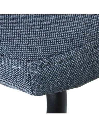 Set 4 sillas de comedor en tela azul...