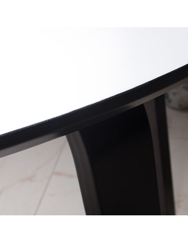 Mesa de comedor madera blanca con...