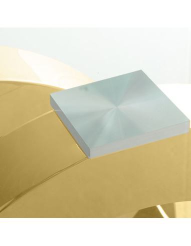 Mesa de rincón cristal con base de...