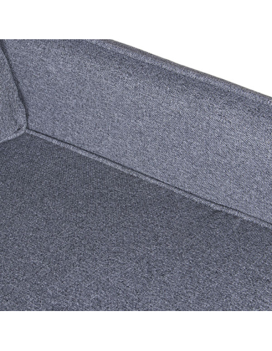 Sofá 2 plazas poliéster gris con...