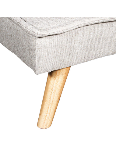 Sofá cama 3 plazas poliéster gris con...