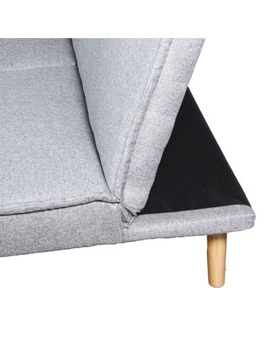Sofá cama 3 plazas poliéster beige... Sofá cama 3 plazas poliéster beige...