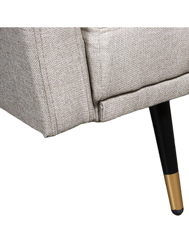 Sofá cama 3 plazas poliéster beige... Sofá cama 3 plazas poliéster beige...