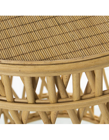 Mesa auxiliar bambú natural