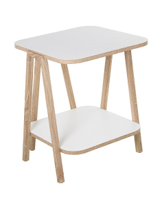 Mesa auxiliar madera blanca...