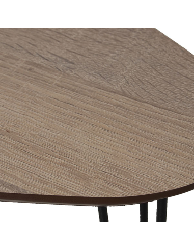 Set 2 mesas de centro madera natural...