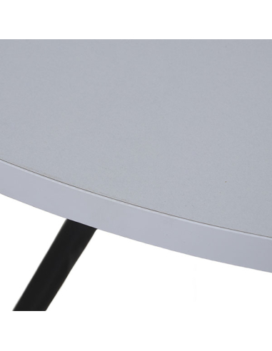 Mesa de centro madera blanca y patas...