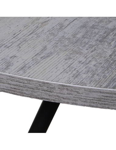 Mesa de centro madera acabado blanco...