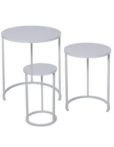 Set 3 mesas auxiliares madera color...