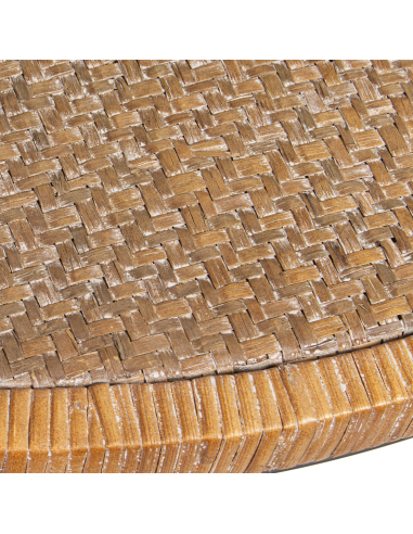 Mesa de centro redonda madera con...