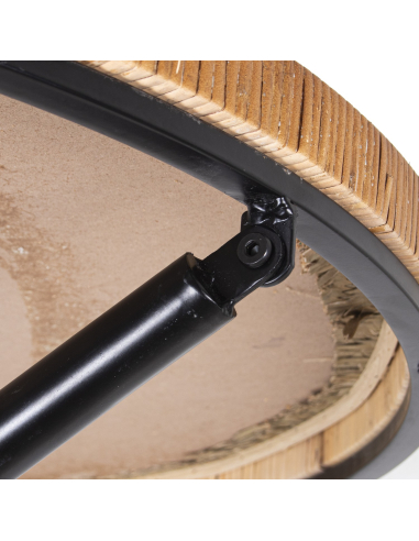 Mesa de centro redonda madera con...