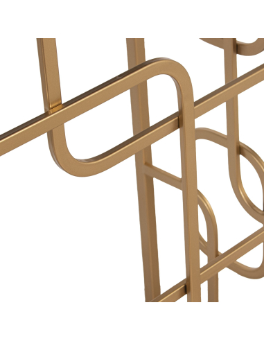 Consola recibidor Agra metal dorado y...