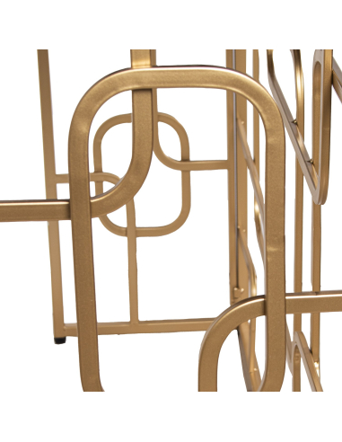 Consola recibidor Agra metal dorado y...