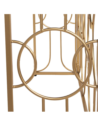 Consola recibidor metal dorado y...