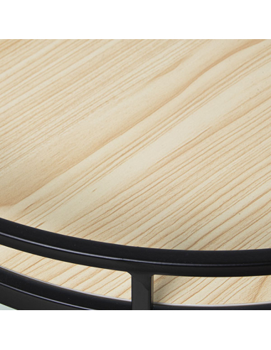 Mesa de centro en metal negro y...