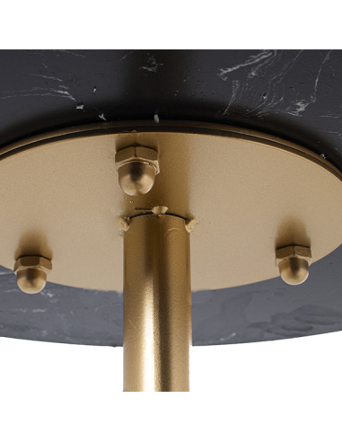 Mesa auxiliar mármol negro con patas...