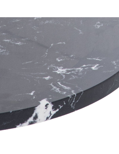 Mesa auxiliar mármol negro con patas...