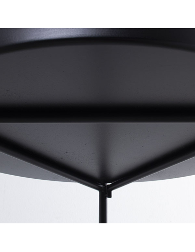 Set 2 mesas auxiliares metal negro