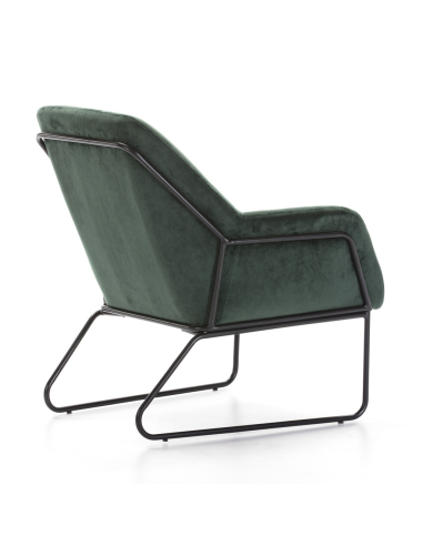 Sillón terciopelo verde SL-894 patas... Sillón terciopelo verde SL-894 patas...