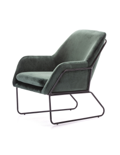 Sillón terciopelo verde...