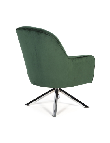 Sillón terciopelo SL-246 verde pata...