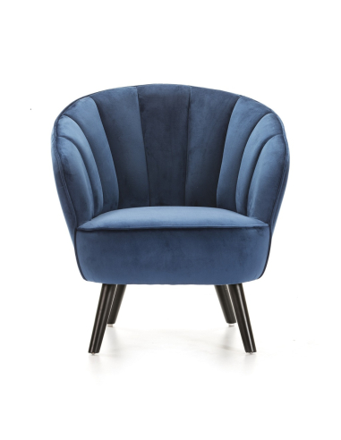 Sillón terciopelo azul SL-895