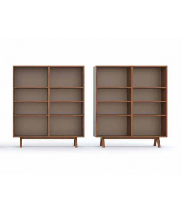 Librería Zoe pata despuntada 120 cm Librería Zoe pata despuntada 120 cm