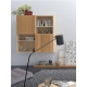 Vitrina Zoe con dos puertas macizas 120 cm Vitrina Zoe con dos puertas macizas 120 cm