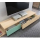 Mueble TV Zoe con dos cajones 180 cm