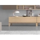 Mueble TV Zoe con dos cajones pata recta 120 cm