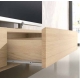 Mueble TV Zoe con dos cajones pata recta 120 cm