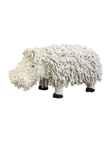 Puff Hipopótamo decorativo en papel...