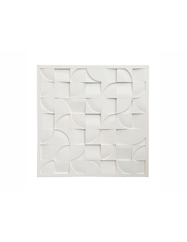 Panel decorativo tallado Blanco