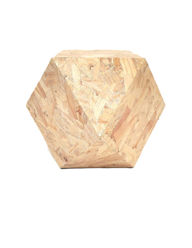 Mesa de centro geométrica MDF 43 cm