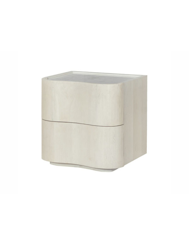 Mesita de noche ISHAQ mango y mármol