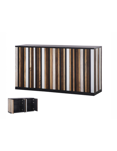 Aparador Buffet rústico acacia y DM