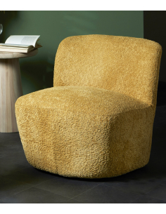Sillón Freed rizo Mostaza