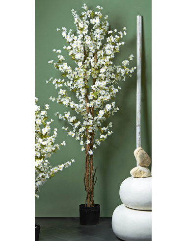Árbol artificial Cerezo flor blanca...