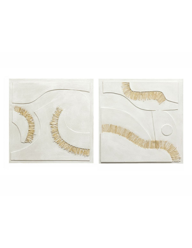 Set 2 Lienzos abstractos motivos en...