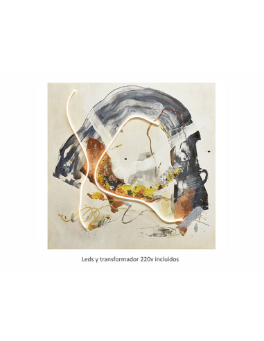 Lienzo abstracto 50% al óleo + 2...