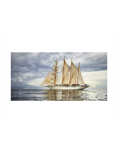 Cuadro cristal impreso velero de 4...