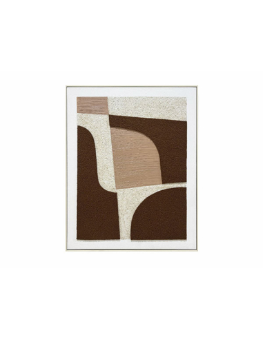 Cuadro abstracto texturado arena...