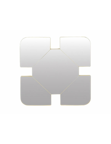 Espejo geométrico 5 en 1 oro 60 cm