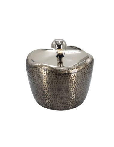 Lámpara de sobremesa Levy plata 44 cm