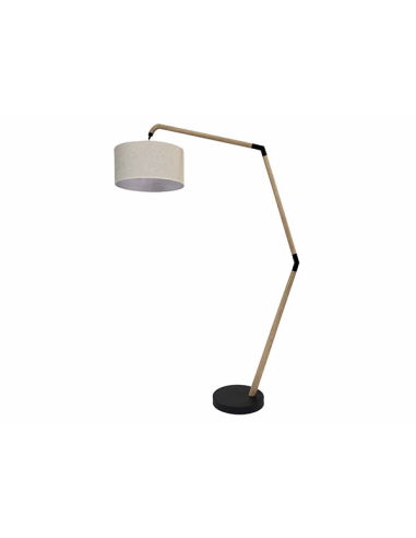 Lámpara de pie Tucker madera y...