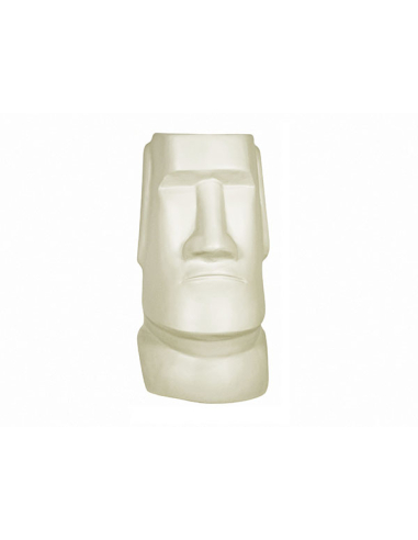 Jarrón Moai beige