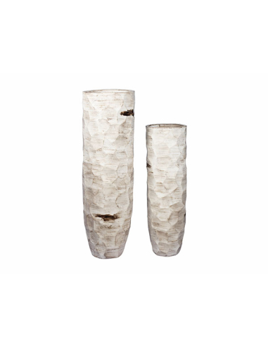 Set 2 vasijas Damya blanco