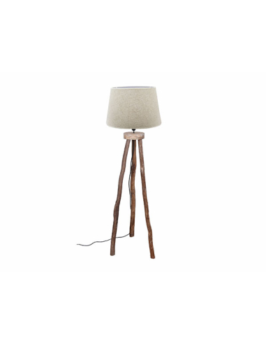 Lámpara de pie Mileto madera natural
