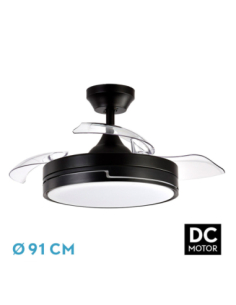 Ventilador DC Olimpia Negro...